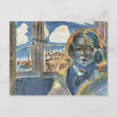 Mädchen am Fenster (Sonia) von Walter Gramatte Postkarte (Vorderseite)
