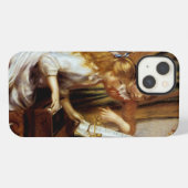 Mädchen am Klavier iPhone Hülle (Rückseite (Horizontal))