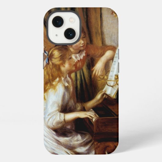 Mädchen am Klavier iPhone Hülle (Rückseite)