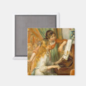 Mädchen am Klavier Magnet (Vorderseite/Rückseite)