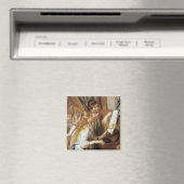 Mädchen am Klavier Magnet (In Situ (Geschirrspüler))