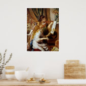 Mädchen am Klavier Poster (Küche)
