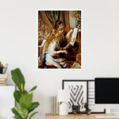 Mädchen am Klavier Poster (Heimbüro)