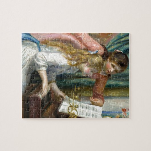 Mädchen am Klavier Puzzle (Horizontal)