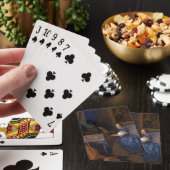 Mädchen am Klavier Spielkarten (In Situ)