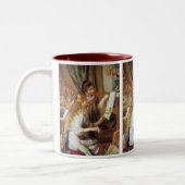 Mädchen am Klavier Zweifarbige Tasse (Links)