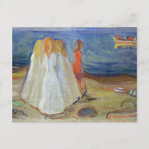 Mädchen am Meer, 1906 Postkarte