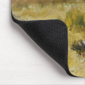 Mädchen am Meer sitzend Mousepad (Ecke)