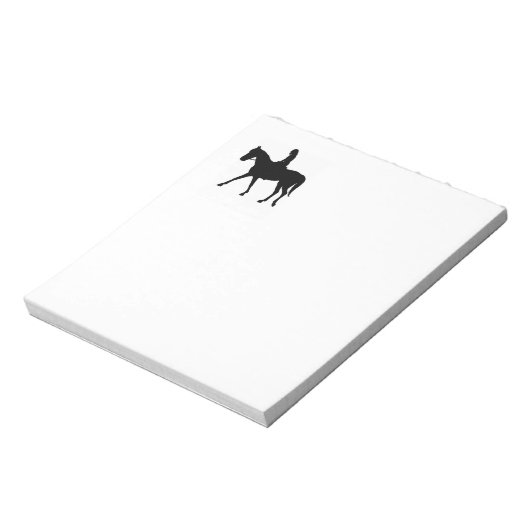 Mädchen am Pferd Notizblock (Rotiert)
