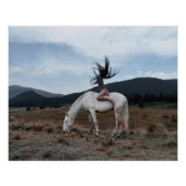 Mädchen am Pferd Poster (Vorderseite)