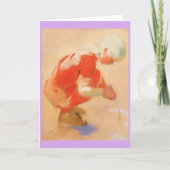 Mädchen am Sand, Helene Schjerfbeck Karte (Vorderseite)