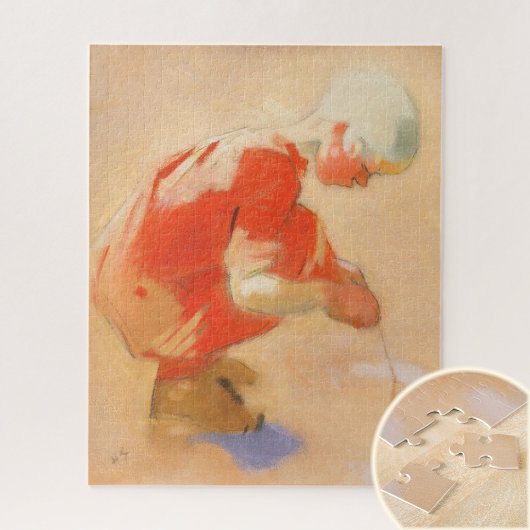 Mädchen am Sand, Helene Schjerfbeck Puzzle