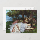 Mädchen am Seine-Ufer, 1856-57 Postkarte (Vorne/Hinten)