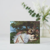 Mädchen am Seine-Ufer, 1856-57 Postkarte (Stehend Vorderseite)