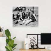 Mädchen am Strand, Anfang des 19. Jahrhunderts Poster (Heimbüro)