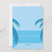 Mädchen am Strand Einladung (Rückseite)