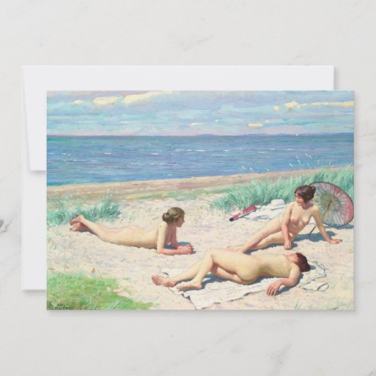 Mädchen am Strand | Paul Fischer (Vorderseite)