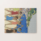 Mädchen am Strand Puzzle (Horizontal)