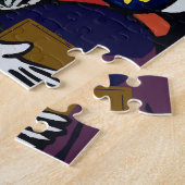 Mädchen am Telefon mit Blume Puzzle (Seite)