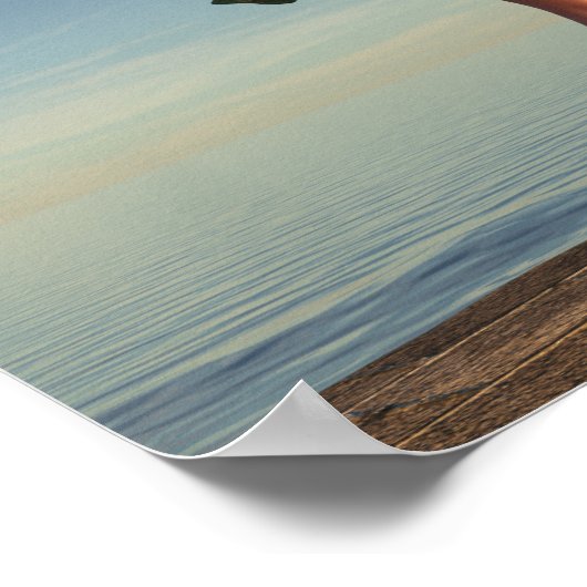 Mädchen an der Lampe Poster (Ecke)