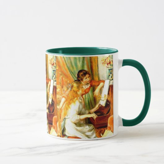 Mädchen an der Piano-Tasse Tasse (Rechts)