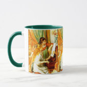 Mädchen an der Piano-Tasse Tasse (Links)