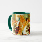 Mädchen an der Piano-Tasse Tasse (Vorderseite Links)