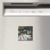 Mädchen an der Seine, nach Courbet Gustave Magnet (In Situ (Geschirrspüler))