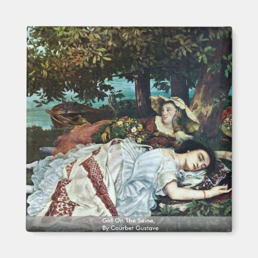 Mädchen an der Seine, nach Courbet Gustave Magnet (Vorne)