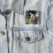 Mädchen an einem Rohr Button (Beispiel)