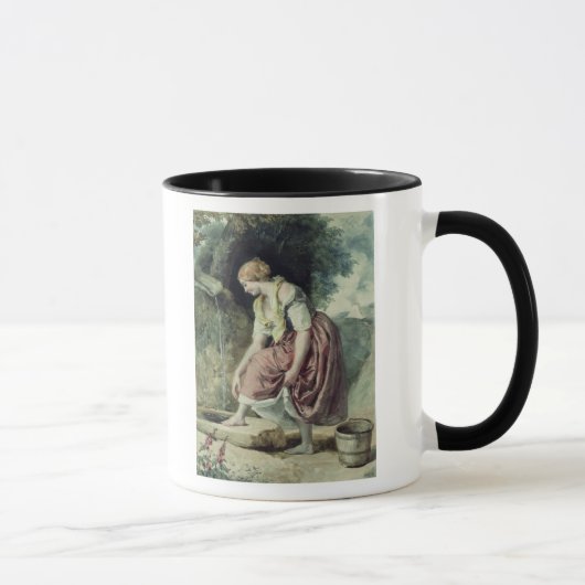 Mädchen an einem Rohr Tasse (Rechts)