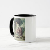 Mädchen an einem Rohr Tasse (Vorderseite Links)