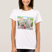 Mädchen an einer Fußgängerüberquerung T-Shirt (Vorderseite)