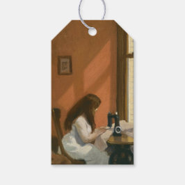 Mädchen an einer Nähmaschine (von Edward Hopper) Geschenkanhänger