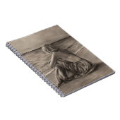 Mädchen an Strand Notizbuch Notizblock (Rechte Seite)