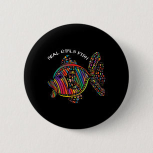 Mädchen Angelkleidung Echte Mädchen fischen Button