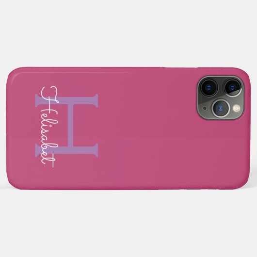 Mädchen, anpassbarer Text, Monogramm, Name oder Fa Case-Mate iPhone Hülle (Rückseite (Horizontal))