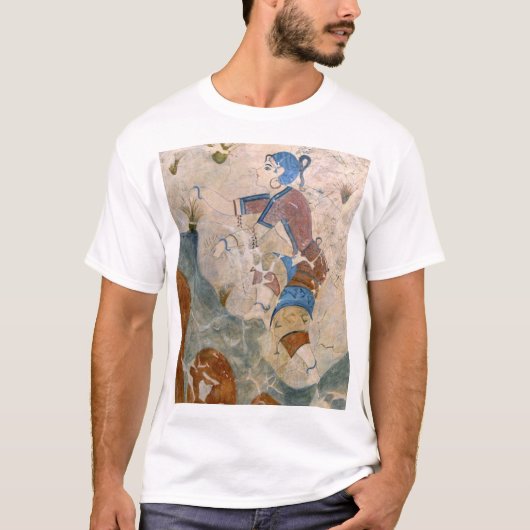 Mädchen-Ansammlungs-Safran T-Shirt (Vorderseite)