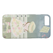 Mädchen auf Bank mit Drachen Case-Mate iPhone Hülle (Rückseite (Horizontal))