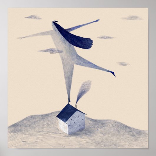 Mädchen auf dem Dach Poster (Vorne)