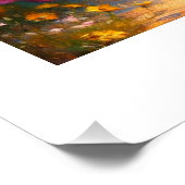 Mädchen auf dem Feld der Sonnenblumen, Poster (Ecke)
