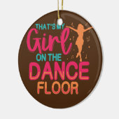 Mädchen auf dem Tanzboden Tänzerin Tanzlehrerin Keramik Ornament (Links)