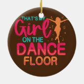 Mädchen auf dem Tanzboden Tänzerin Tanzlehrerin Keramik Ornament (Hinten)