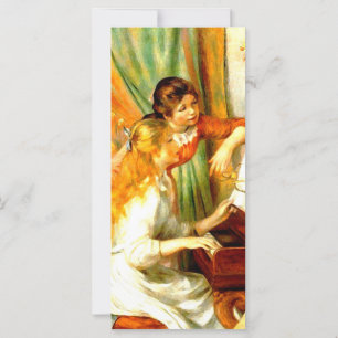 Mädchen auf den Piano-Rackkarten