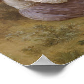 Mädchen auf der Wiese Poster (Ecke)