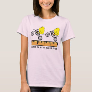Mädchen auf Dirt Bikes Motocross Lustiges T-Shirt