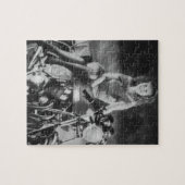 Mädchen auf einem Motorrad Puzzle (Horizontal)