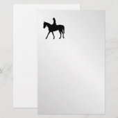Mädchen auf einem Pferd Briefpapier (Vorne/Hinten)