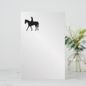 Mädchen auf einem Pferd Briefpapier (Stehend Vorderseite)
