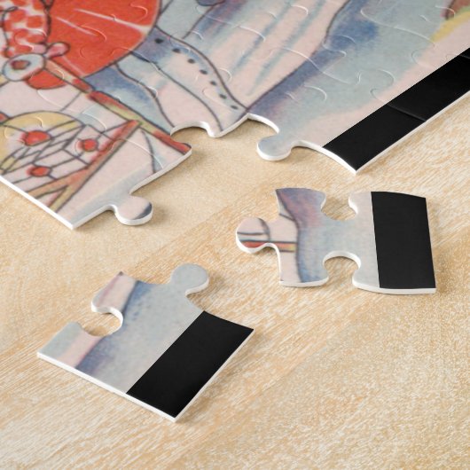 Mädchen auf einem Schlitten, Schnee - Weihnachten Puzzle (Seite)